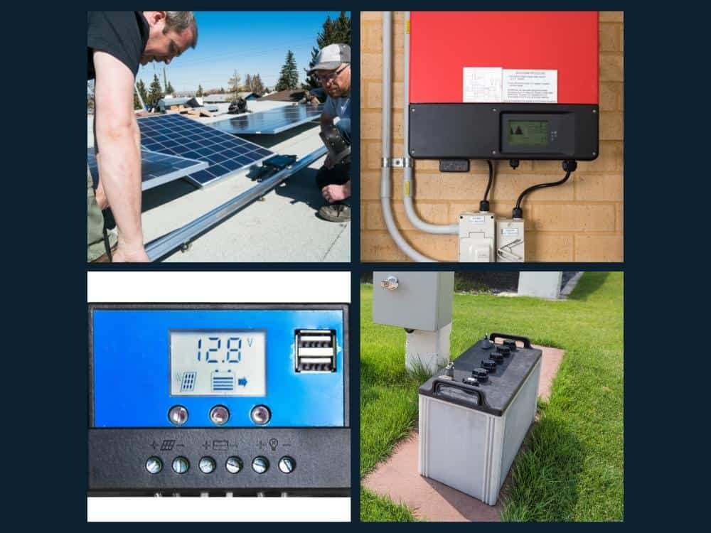 Solar Panel Components (List and Functions)
