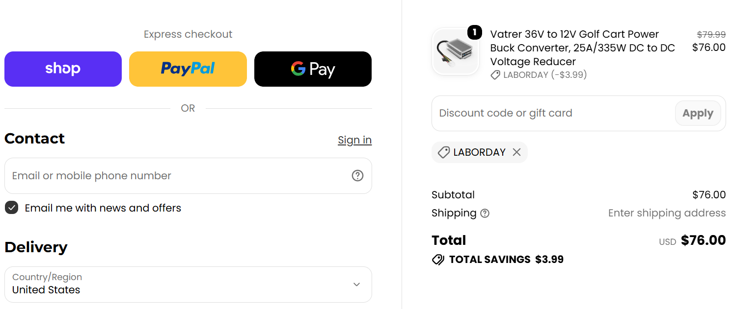 Valid Vatrer Battery Coupons: Up to 10% Off | {month} {year} coupon code test proof