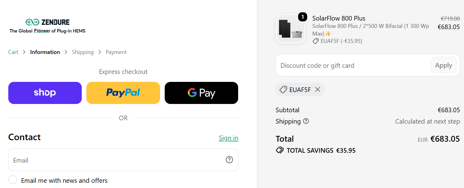 Use Zendure Coupon Code and Grab 5% Discount on Selected Products coupon code test proof