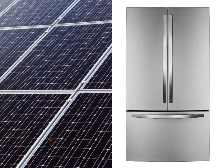 Fridge and Solar Panel