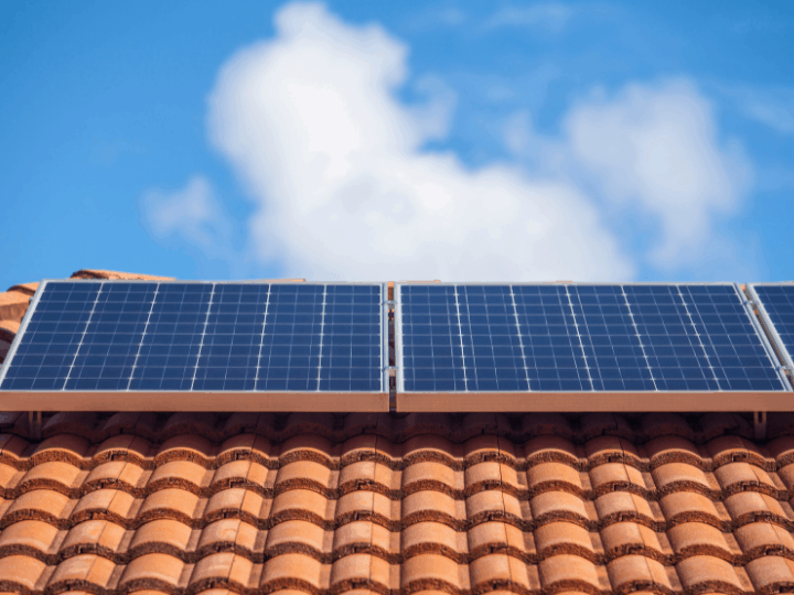 Solar Panels on a Roof