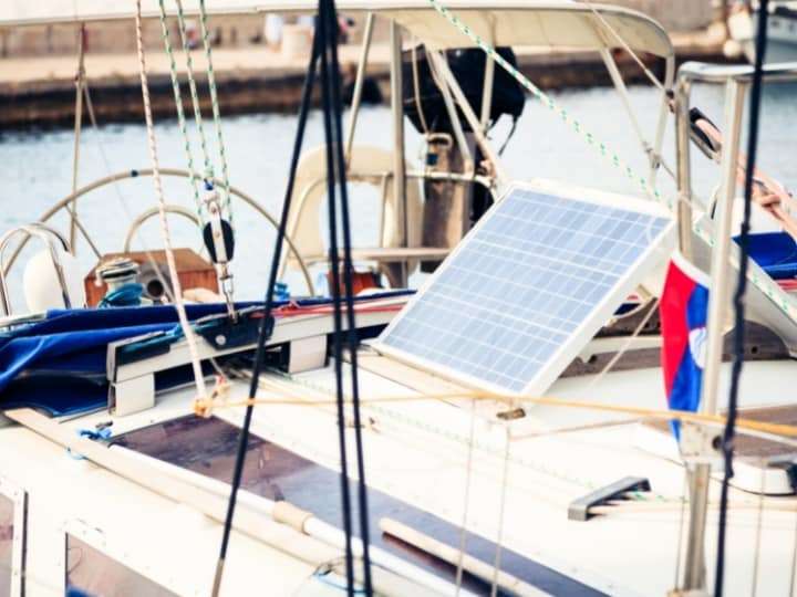 Solat Panel on a Yacht