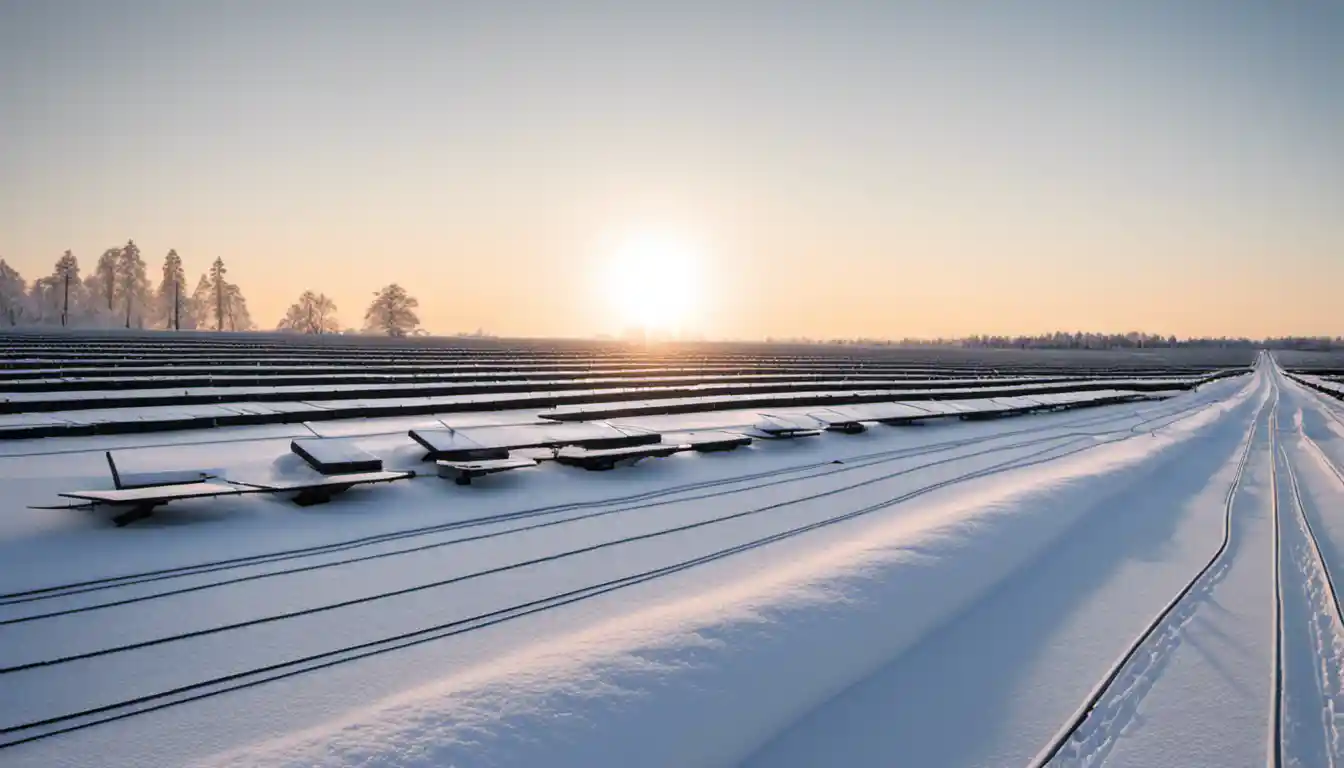 Solar Panels' Interaction with Snow